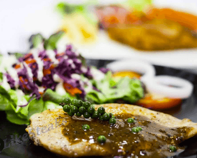 Chicken Steak & Black pepper sauce