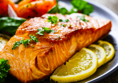 Salmon Steak & spinach Mashed potatoes