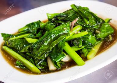 Stir-Fried Kale with Oyster Sauce