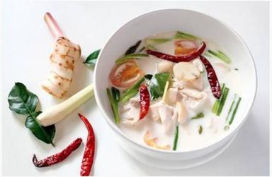 Tom Kha Gai .(Thai Chicken Coconut Soup)